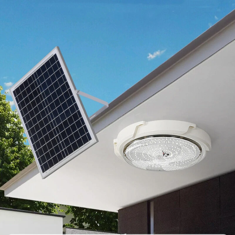 100/60W LED Solar Ceiling Light Pendant Light Outdoor Indoor Solar-Power Lamp With Line Corridor Light For Garden Decoration (image for) 100/60W LED Solar Ceiling Light Pendant Light Outdoor Indoor Solar-Power Lamp With Line Corridor Light For Garden Decoration