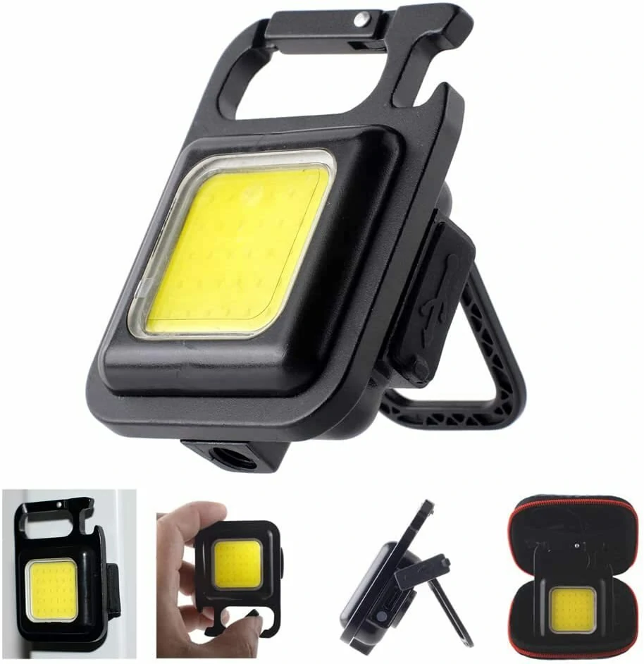 Mini Multi-functional Rechargeable Emergency Light Keychain LED Flashlight Portable Work Light Bottle Opener With Carabiner (image for) Mini Multi-functional Rechargeable Emergency Light Keychain LED Flashlight Portable Work Light Bottle Opener With Carabiner