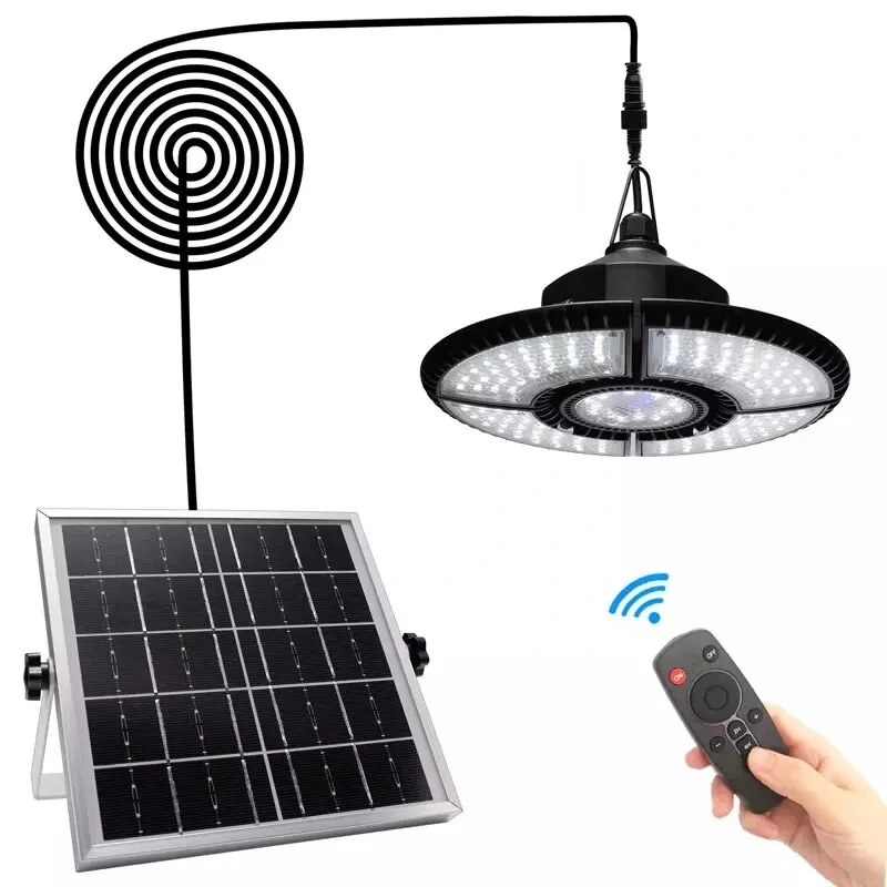 Solar Pendant Light Outdoor Indoor Split Remote Timing Dimmable Solar Lamp Foldable Sunlight Garage Garden Solar Shed Light (image for) Solar Pendant Light Outdoor Indoor Split Remote Timing Dimmable Solar Lamp Foldable Sunlight Garage Garden Solar Shed Light