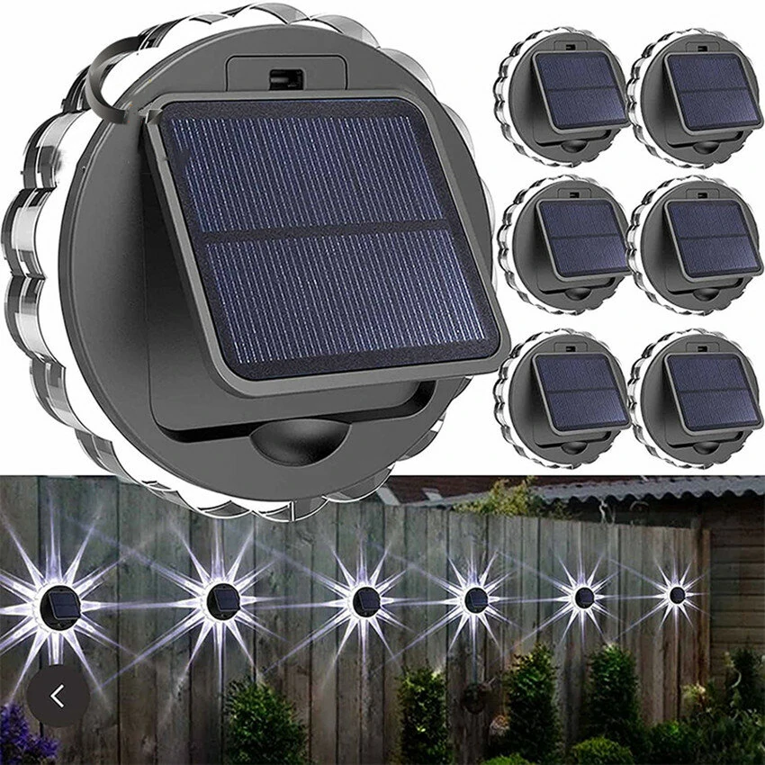 Solar Wall Light Outdoor Garden Deck Round Petal Fence Light 8 Modes Glowing Garden Light Remote Control (image for) Solar Wall Light Outdoor Garden Deck Round Petal Fence Light 8 Modes Glowing Garden Light Remote Control